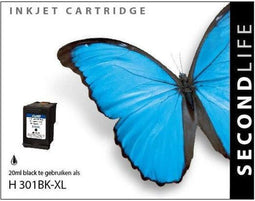 SecondLife - HP 301 XL Black