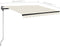 vidaXL - Luifel - handmatig - uittrekbaar - met - LED - 300x250 - cm - crèmekleurig