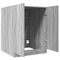 vidaXL - Wasmachinekast - 71x71,5x91,5 - cm - grijs - sonoma - eikenkleurig