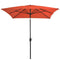 vidaXL - Parasol - met - metalen - paal - 300x200 - cm - terracotta