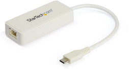 Startech.com US1GC301AUW - USB-C naar Gigabit Ethernet Adapter - met USB A Poort