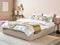 DINAN - Tweepersoonsbed - Beige - 180 x 200 cm - Polyester