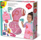 SES - Petits Pretenders - Verkleedkledingset kapper - met schort, kam, fohn en kapper producten