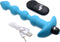 XR Brands Vibrating Silicone Anal Beads and Remote Control blue