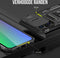 Podec iPhone 15 Pro - Anti-Shock Case Cover Hybrid Armor - Kickstand Ring - Zwart