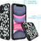 iPhone 11 Hoesje Siliconen - iMoshion Design hoesje - Wit / Zwart / White Flowers