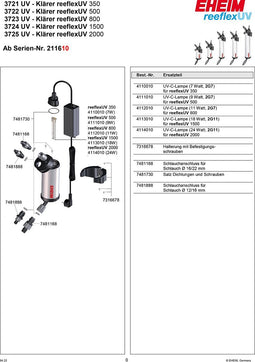 EHEIM Aquariumverlichting Eheim - uv sterilizer reeflex