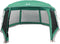 vidaXL - Zwembadtent - uitneembare - buiten- - gaaswanden - 670x590 - cm - zeegroen