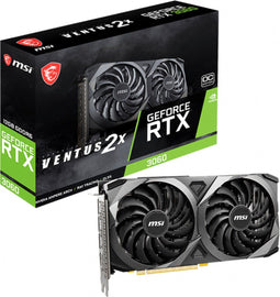 MSI VENTUS - GeForce RTX 3060 - 12 GB GDDR6 - 3x DisplayPort (1 stuk)