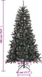 vidaXL - Kunstkerstboom - met - standaard - 180 - cm - PVC - groen