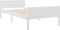 vidaXL - Bedframe - massief - grenenhout - wit - 90x200 - cm