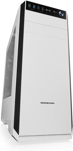 Modecom Oberon Pro - Tower Behuizing - ATX/Micro-ATX/Mini-ITX - Wit