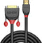 Lindy 36272 - HDMI naar DVI-D Adapterkabel - 2 m - Zwart