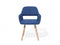 BELIANI CHICAGO - Eetkamerstoel - Retro stijl - Marineblauw (2 stuks)
