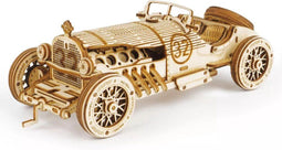 BrightWise® Robotime Grand Prix Auto Hout Modelbouw Pakket Zonder Lijm - Bouwpakketten volwassenen - Bouwpakketten kinderen - Modelbouwpakketten volwassenen - Miniatuur bouwpakket volwassenen - Modelbouw auto