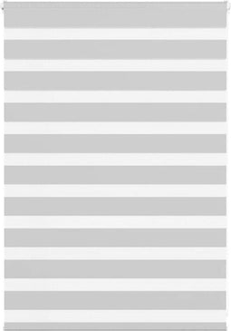 vidaXL - Zebra - rolgordijn - 115x100 - cm - stofbreedte - 110,9 - cm - lichtgrijs