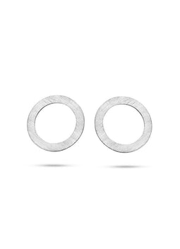 Casa Jewelry Lola Zilver - Oorknoppen - Gesatineerd - Zilver