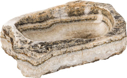 PTMD Onyxstone Schaal - 40 x 50 x 15 cm - Onyx steen - Beige