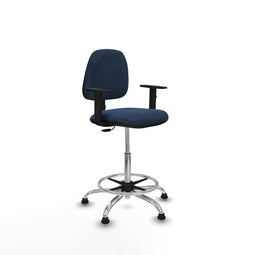 Piqueras y Crespo B1D05RT - Bureaustoel - Hoogteverstelbaar met armleuning - Marineblauw
