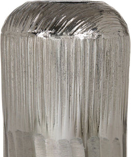 Vaas Zilver Aluminium 15 x 15 x 38 cm