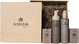 Visign Nature Giftbox Groot - Cadeauset - No Planet B - Showerfoam, Bodylotion, Shampoo bar & Bar bag