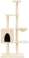 vidaXL - Kattenmeubel - met - sisal - krabpalen - 145 - cm - donkergrijs