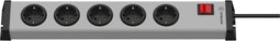 Ehmann 0201x00052303 Stopcontactsplitter Grijs, Zwart Randaarde stekker 1 stuk(s)