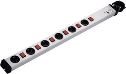Ehmann 0232x00062301 Overspanningsveilige stekkerdoos 6-voudig Grijs Randaarde stekker 1 stuk(s)
