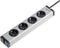 Ehmann 0600x00042031 Stekkerdoos 4-voudig Aluminium Randaarde stekker 1 stuk(s)