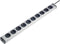 Ehmann 0600x00102031 Stekkerdoos 10-voudig Aluminium Randaarde stekker 1 stuk(s)