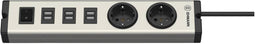 Ehmann 0601x0a02203303 USB-oplader 6 x, 2 x USB, Randaarde stopcontact