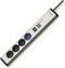 Ehmann 0616x0a048001 Stopcontactsplitter Aluminium, Zwart Randaarde stekker 1 stuk(s)