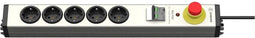 Ehmann 0873x00052035 Stopcontactsplitter Zilver, Zwart Randaarde stekker 1 stuk(s)