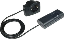 Ehmann 2120c0709 Snoerdimmer Geschikt voor lampen: LED-lamp, Spaarlamp, Halogeenlamp, Gloeilamp Zwart