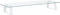 vidaXL - Monitorstandaard - 60x20x8 - cm - gehard - glas - en - metaal - wit