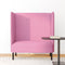 vidaXL - Hoge - Rug - Sofa - Roze - 109x56x121 - cm - Stof