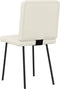 vidaXL - Eetkamerstoelen - 2 - st - fluweel - crèmekleurig