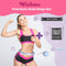 Smart Hula Hoop met Teller, Verstelbaar 66-132 cm, Zwart/Blauw, Fitness Ring met Gewicht en Accessoi