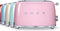 Smeg TSF01PKEU - Broodrooster - 950W 6 bruining-niveaus - Roze