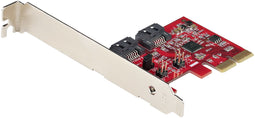 Startech.com SATA PCIe Kaart - 2 Port PCIe SATA Uitbreidingskaart - 6Gbps - RAID 0 1 JBOD - PCI-e 2.0 x2 (2 stuks)