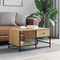 vidaXL - Salontafel - 85,5x51x45 - cm - bewerkt - hout - sonoma - eikenkleurig