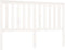 vidaXL - Hoofdbord - 156x6x101 - cm - massief - grenenhout - wit