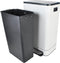 DESQ® Prullenbak 40 liter - Pedaalemmer - RVS - Binnenemmer - Geurfilter - Softclose - Dutch Design - Wit