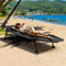 Coast Campingbed - Opklapbaar - Afneembaar matras - 194 x 69 x 29 cm - Grijs
