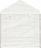 vidaXL - Prieel - met - dak - 4,46x2,28x2,69 - m - polyetheen - wit