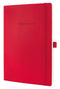 Sigel notitieboek - Conceptum Pure - A4 - softcover - rood - 194 pagina's - 80 grams - geruit - SI-CO314
