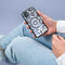 iMoshion Hoesje Geschikt voor iPhone 12 Pro / 12 Hoesje Siliconen - iMoshion Design hoesje - Zwart / Zilver / Silver Bling
