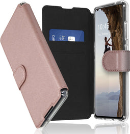 Accezz Hoesje Geschikt voor Samsung Galaxy S20 FE Hoesje Met Pasjeshouder - Accezz Xtreme Wallet Bookcase - Rosé Goud