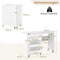 Coast Naaitafel Wit - Opvouwbare Hobbytafel met Opbergruimte en 3 Verborgen Bakken - 118,5 cm