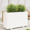 vidaXL - Plantenbak - 110x40x72,5 - cm - massief - grenenhout - wit